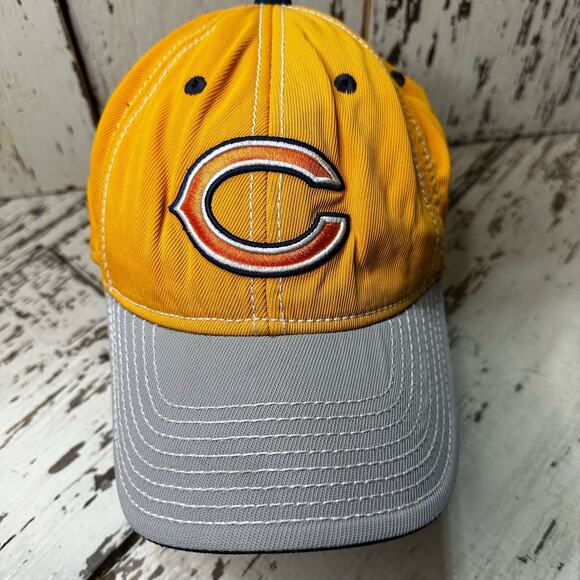 Chicago Bears Reebok NFL Equipment On Field Orange Gray Hat Cap Size M/L - Picture 8 of 8
